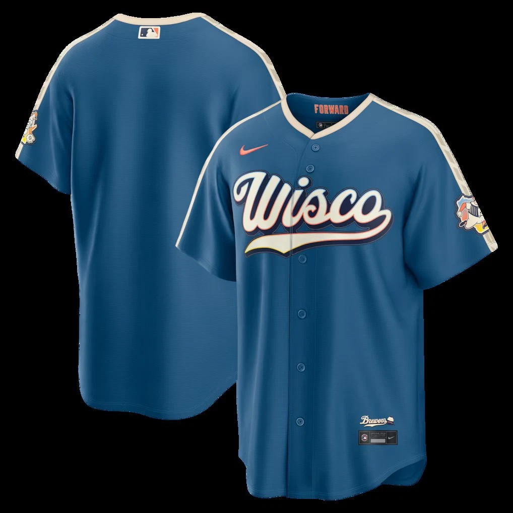 HOT SALE! Brewers 2026 City Connect MEN Jersey Mineral Blue All Size S-5XL