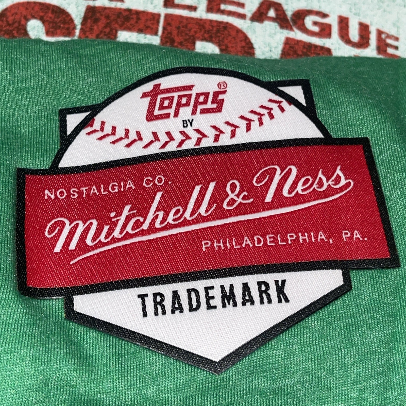 Mitchell & Ness Tee Shirt Women M 1987 Topps Baseball Wax Wrapper Collab