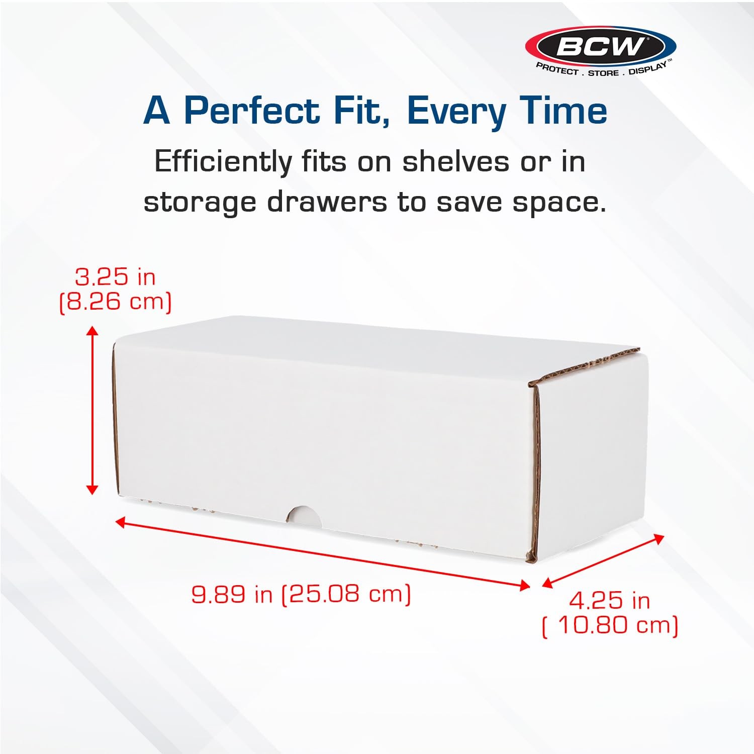 500 Count Cardboard Card Storage Box – 1 Pack | Bulk Trading Card Box for Spo…