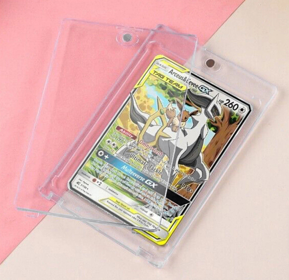 30 Pack Magnetic Trading Sports Card Holders 35pt One-Touch Hard UV Protection
