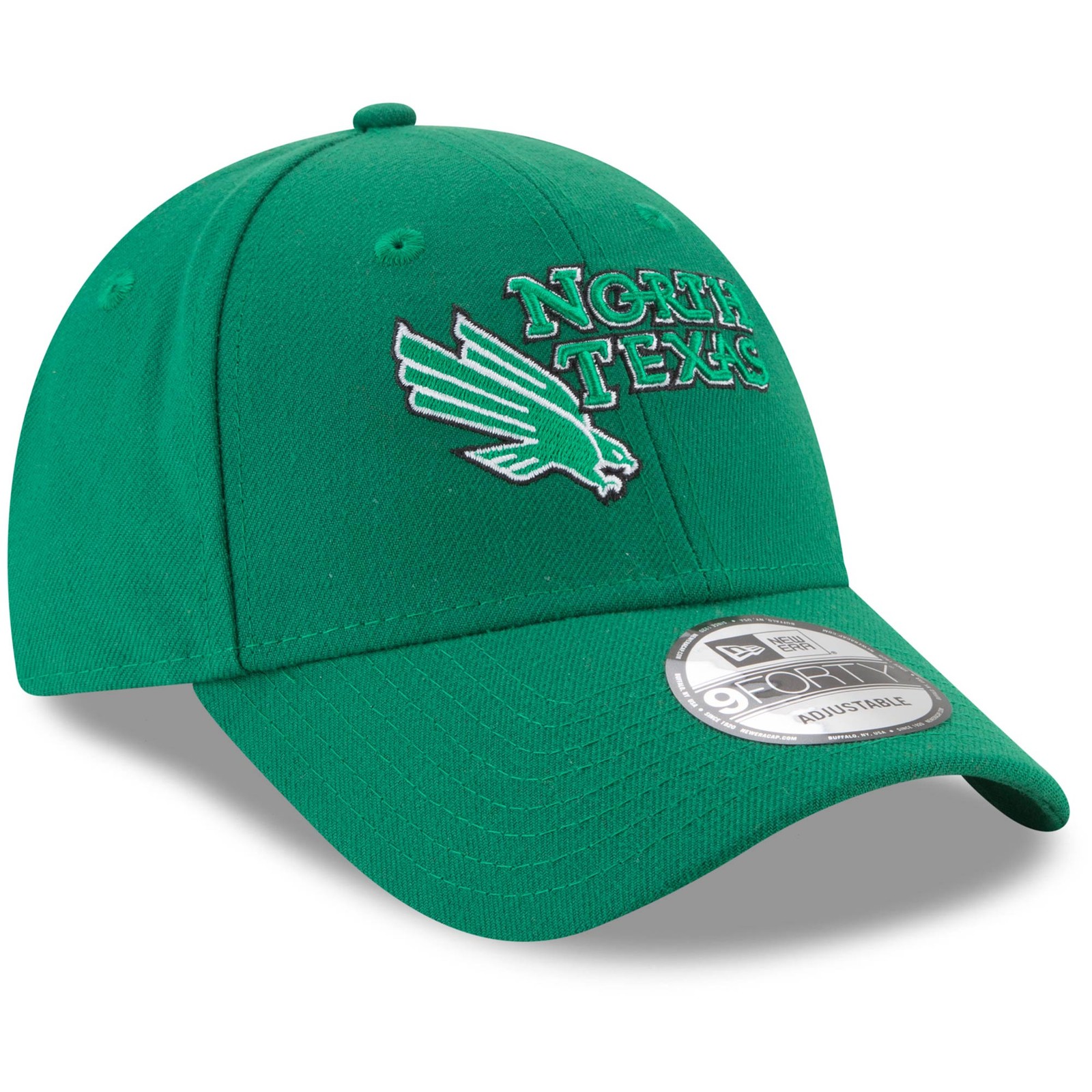 Men’s New Era Kelly Green North Texas Mean Green The League 9FORTY Adjustable