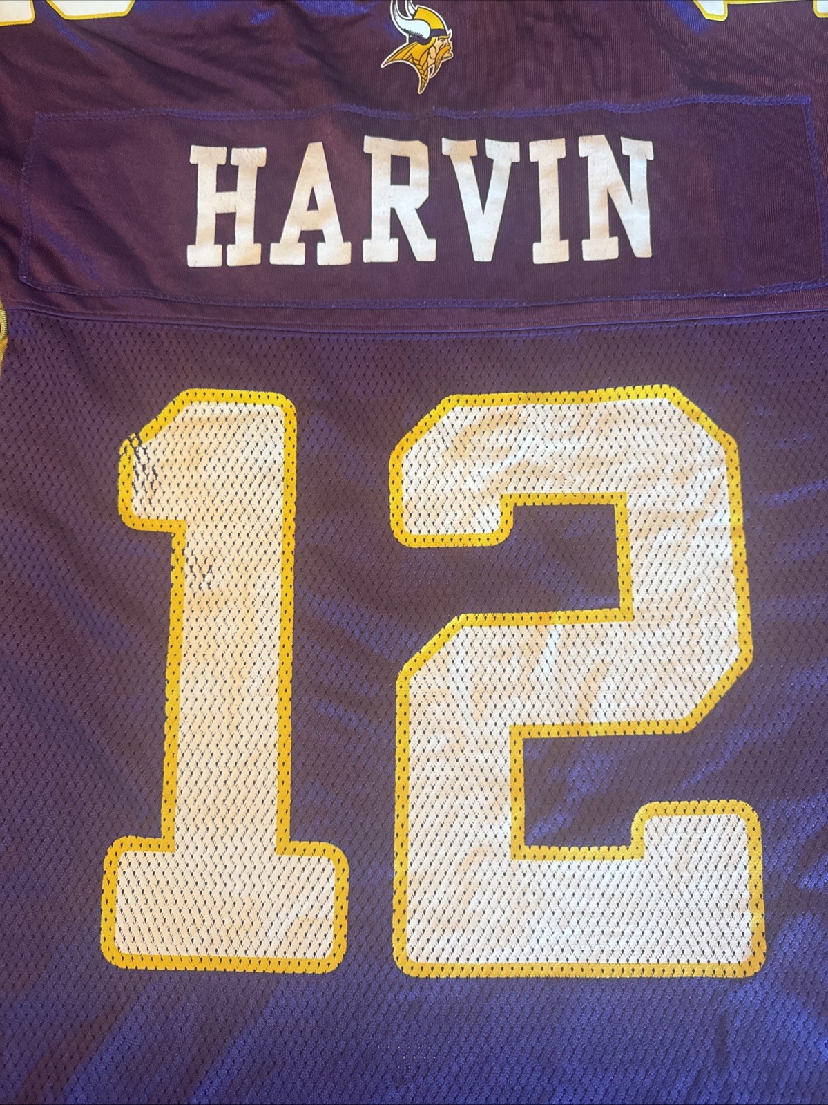 Percy Harvin #12 Minnesota Vikings Reebok Football Purple Jersey Mens Large
