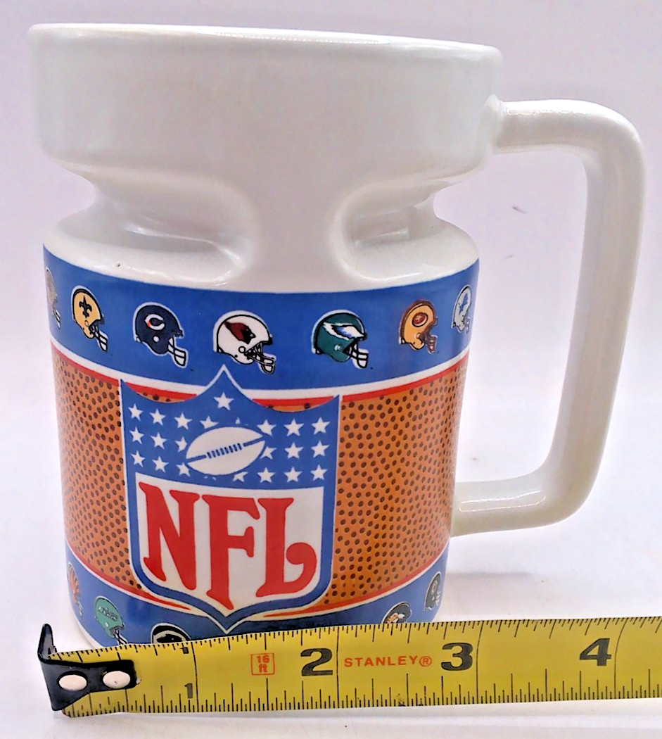 Vintage Official NFL Ceramic Football Helmets Graphic Coffee Mug, 8 Ounces