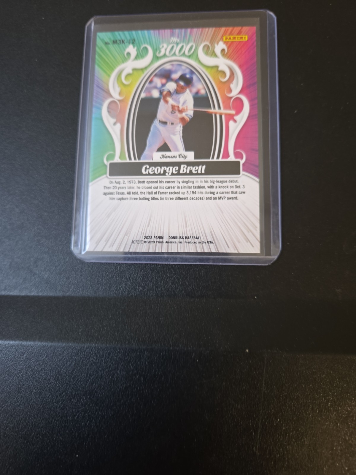 2023 Panini Donruss – Mr. 3000 George Brett #M3K-12 /999