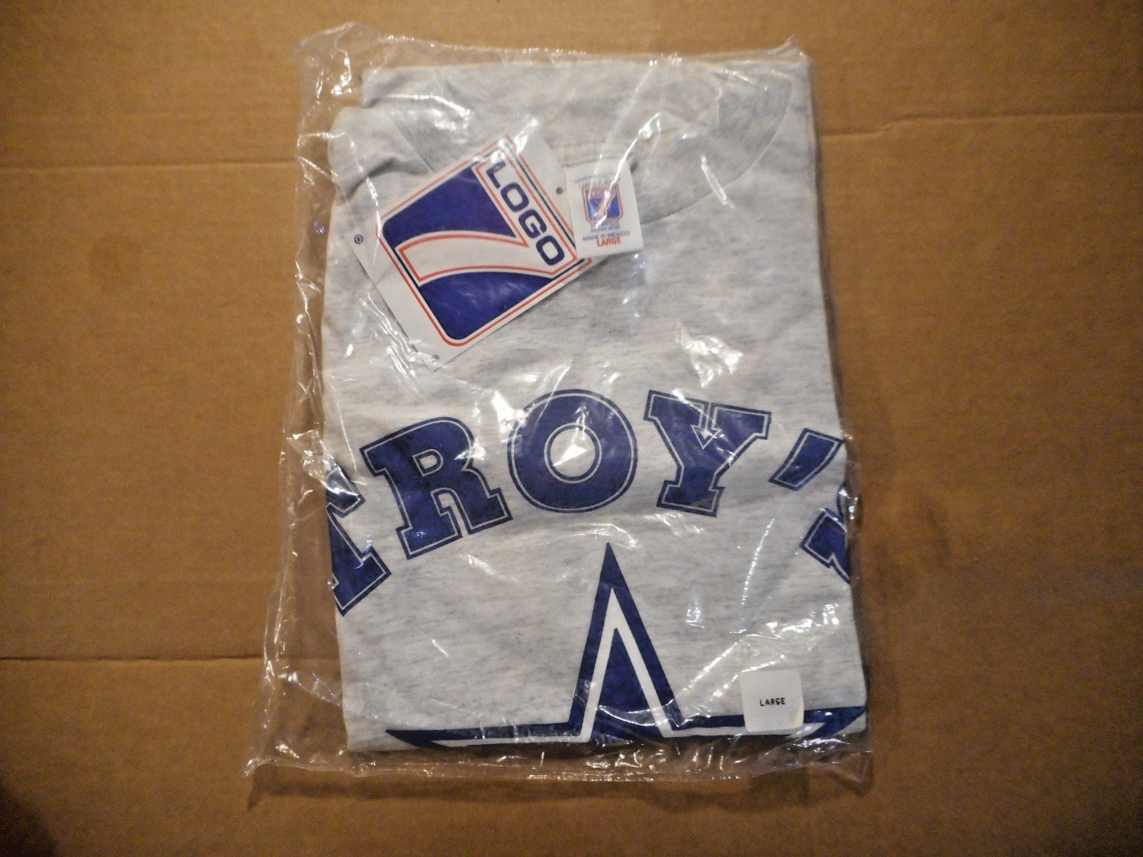 Vintage Logo 7 Dallas Cowboys Troys Team Signature T-Shirt Large NOS Sealed