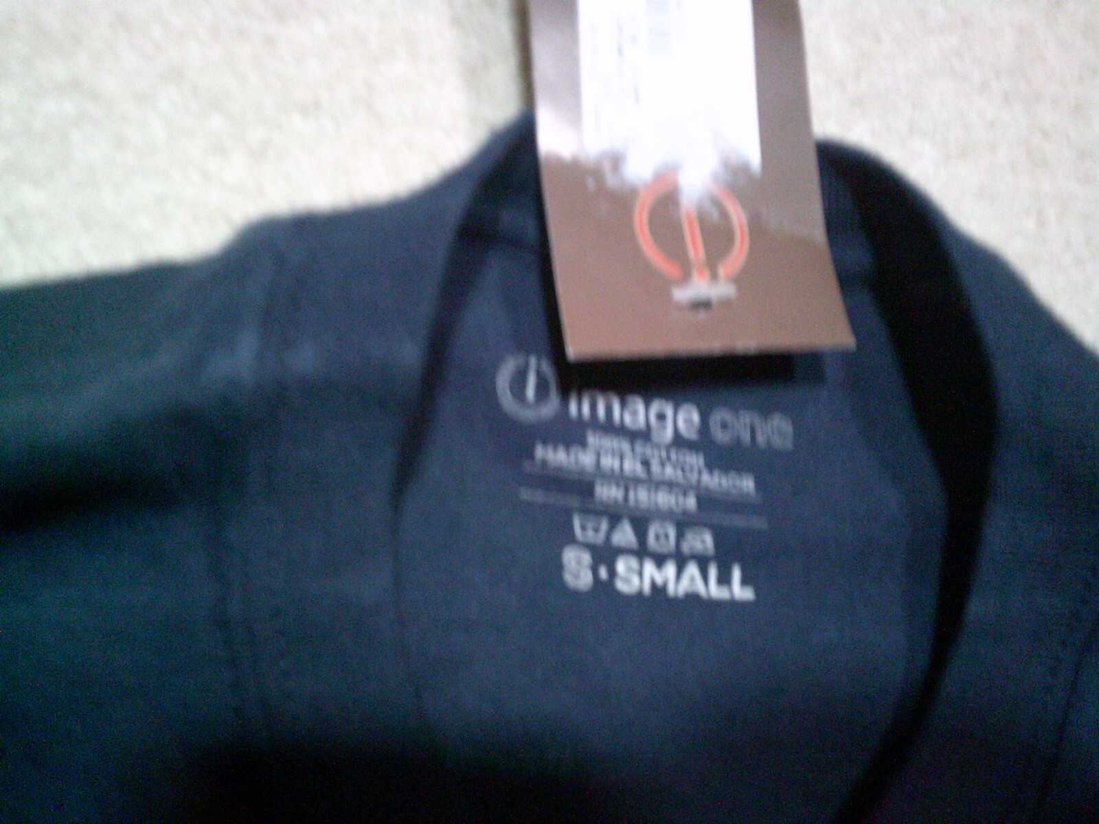 NWT Navy Annapolis T Shirt Mens Small Blue Double Sided