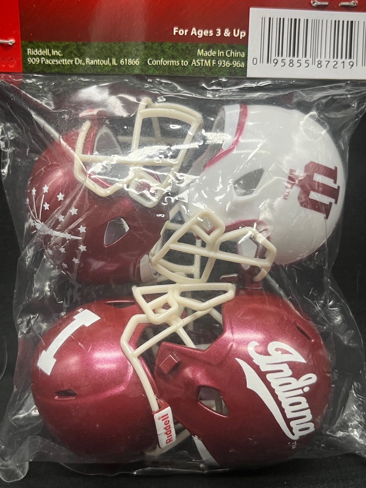 2016 INDIANA HOOSIERS Pocket Pro Set Speed Helmet Team Set of 4 by Riddell RARE