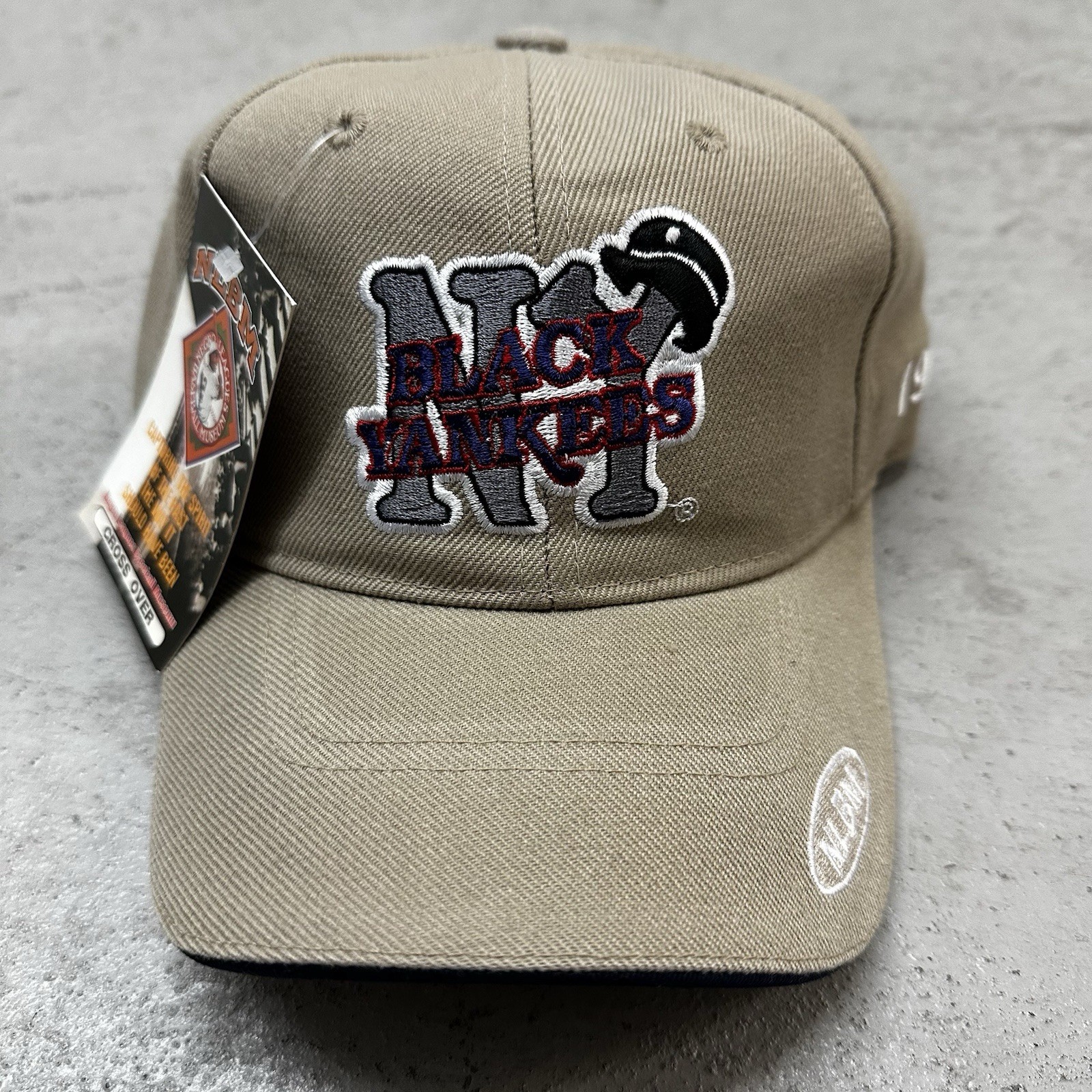 Vintage New York Black Yankees Hat Cap Negro League Y2K Deadstock Baseball 90s
