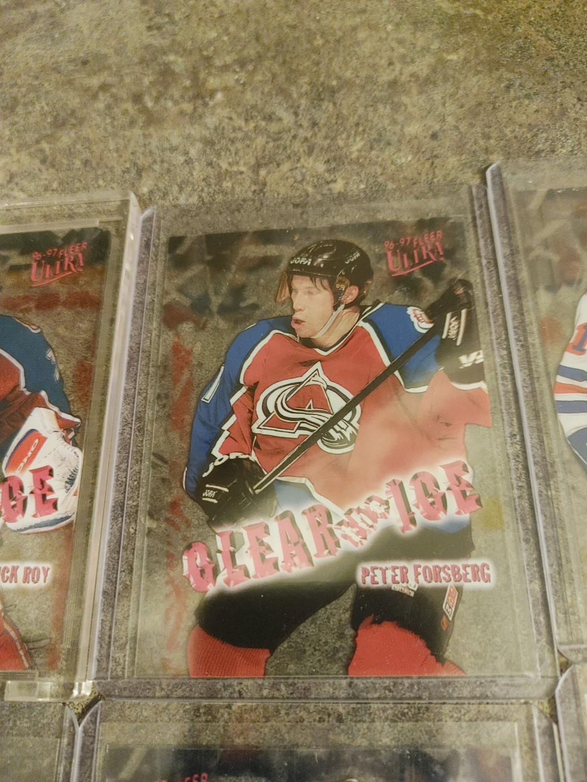 1996-97 Fleer Ultra Clear The Ice LOT Roy Forsberg Leclair Carey Tkachuk RARE