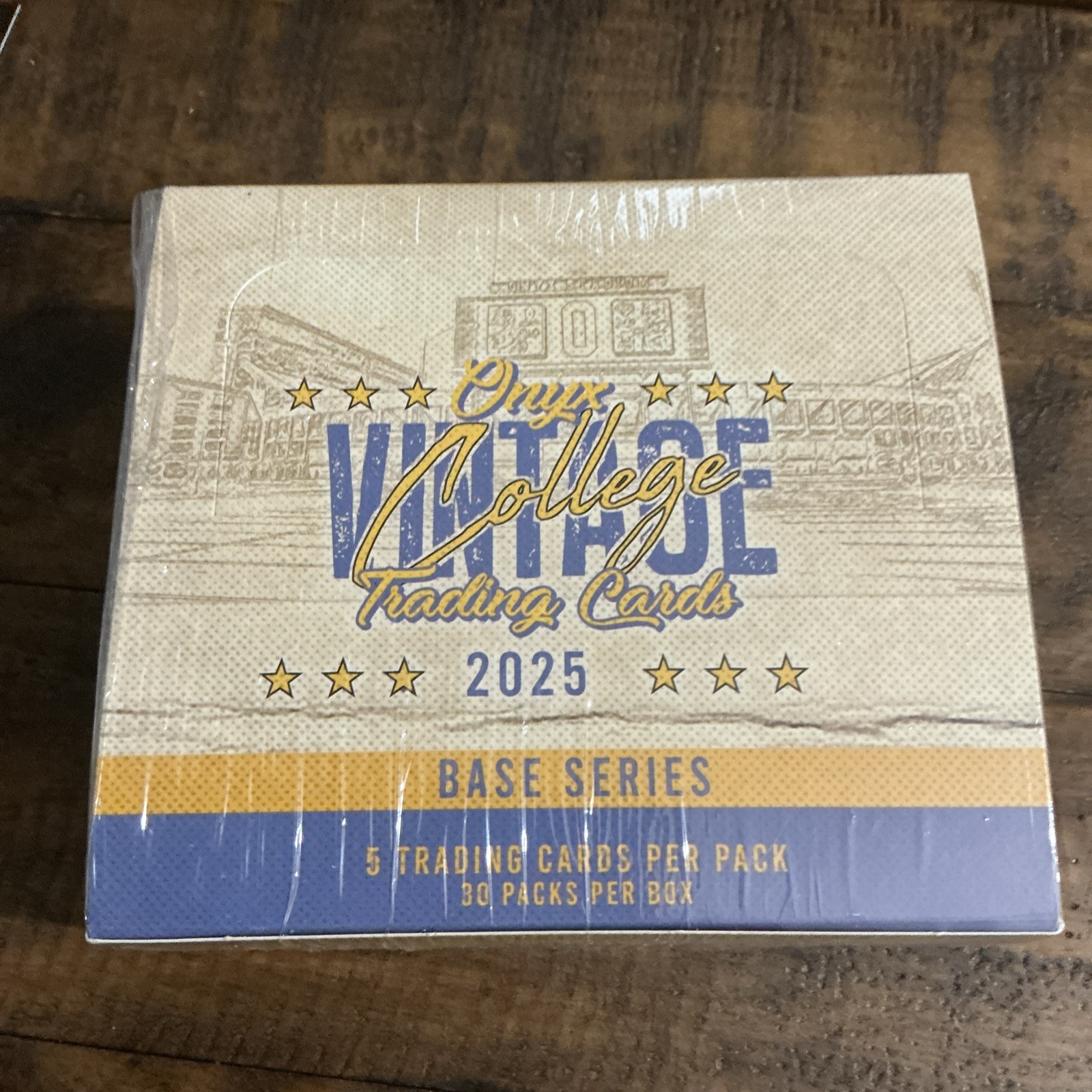 2025 Onyx Vintage College Football Factory Sealed Base Series 30 Packs 5 Autos