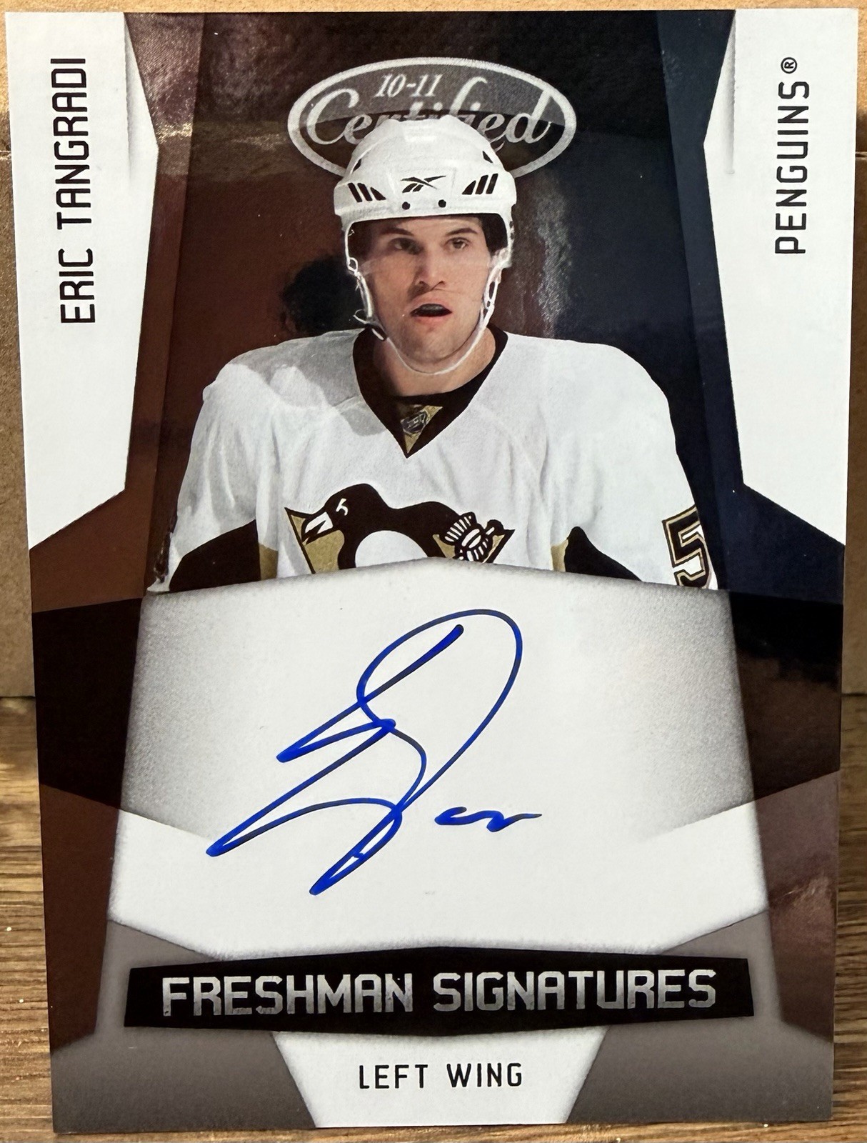 2010-11 Certified ERIC TANGRADI Freshman Signatures Rookie Autograph /899 Pens