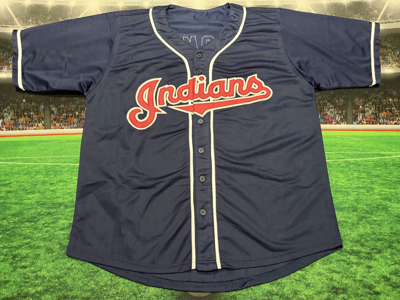 Sandy Alomar JR #15 Signed Auto Custom Cleveland Indians Jersey Sz XL COA