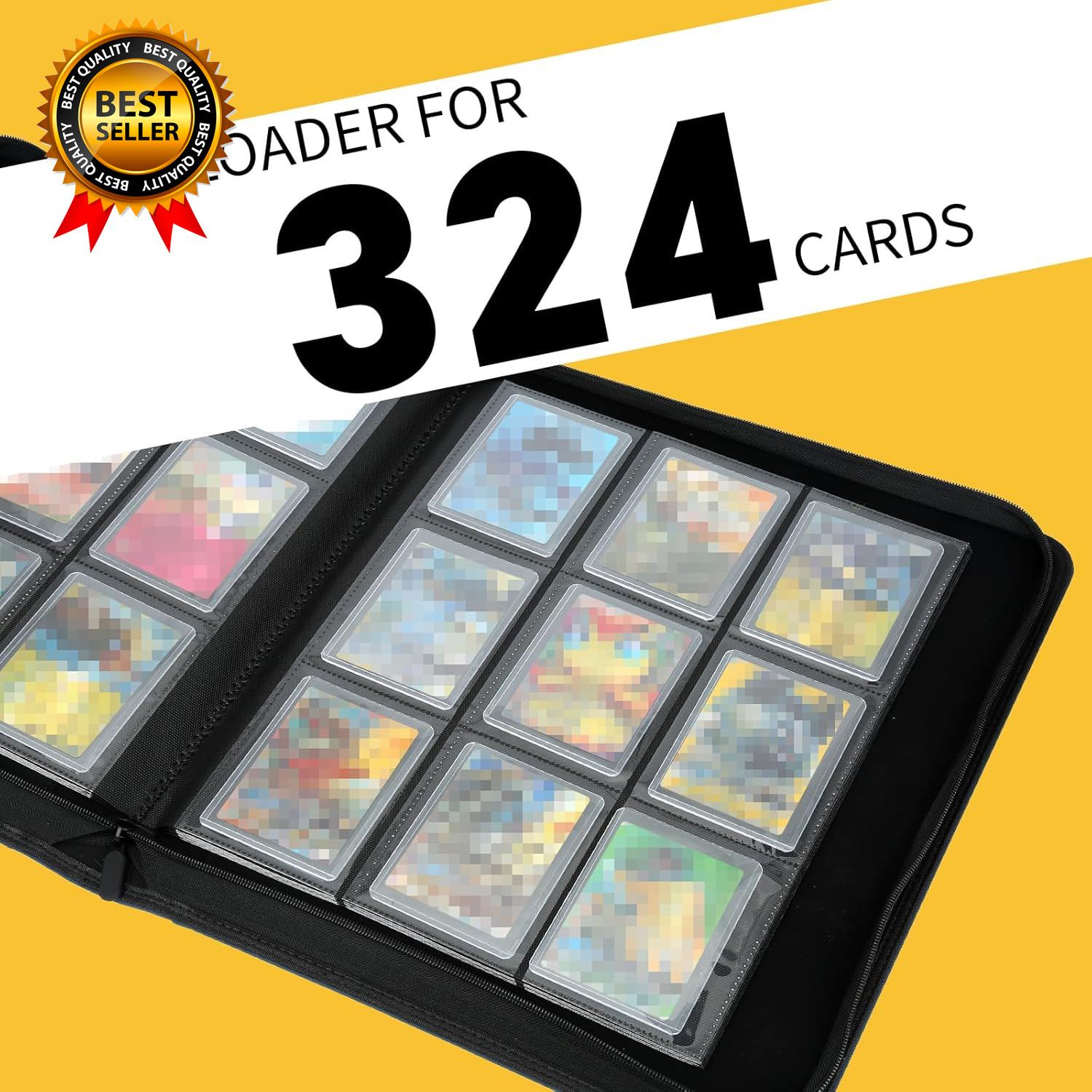 Toploader Binder, Holds 324 Toploaders, 9 Pocket Top Loader
