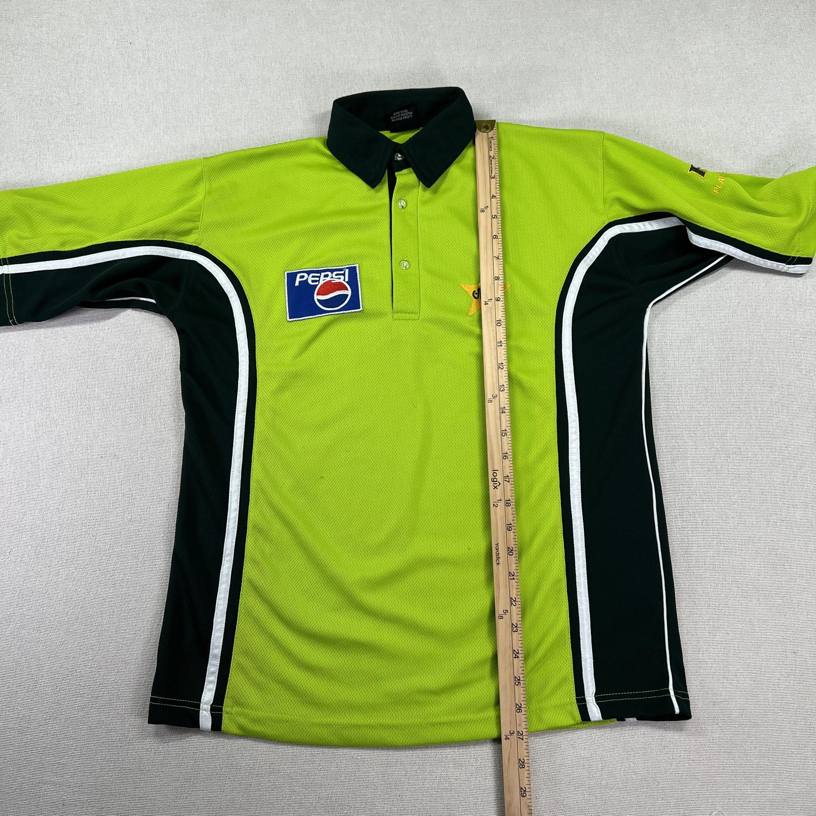 Pakistan Cricket Team Jersey Mens M Green Cricket Player House Pepsi Sponsor