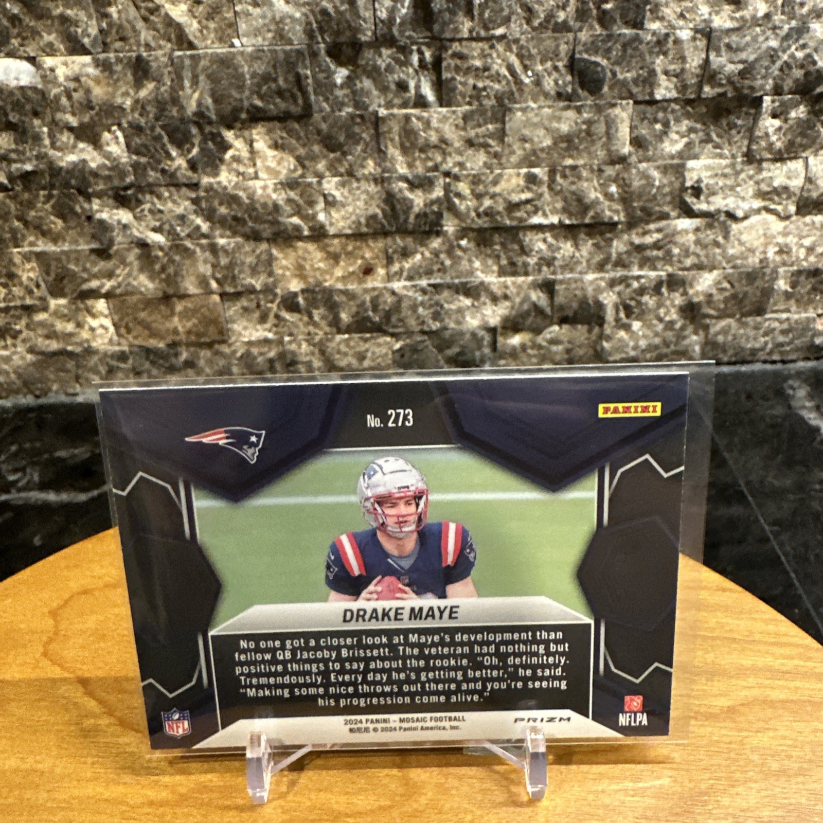 2024 Panini Mosaic – NFL Debut Drake Maye #273 Green Mosaic Prizm (RC)