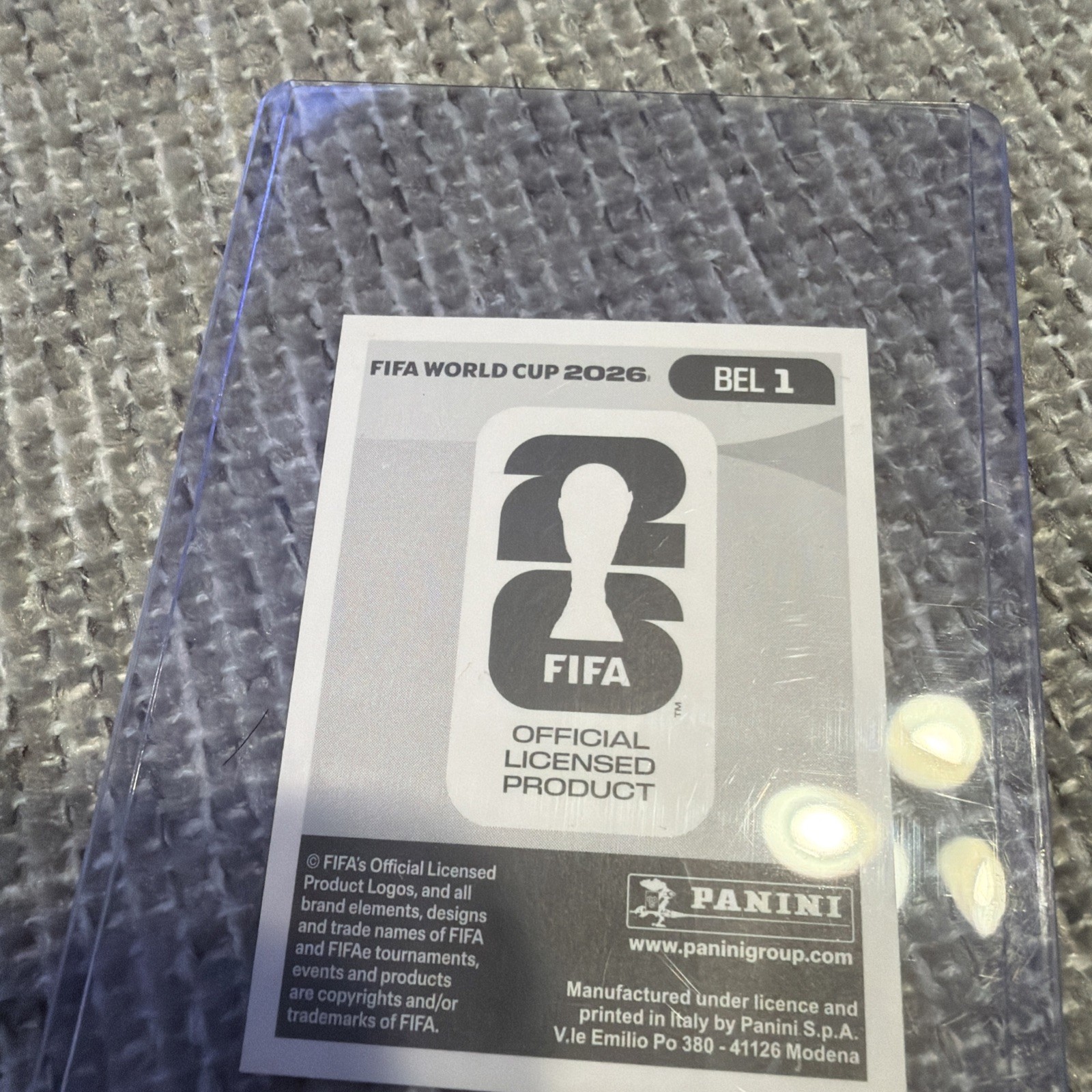 2026 Panini FIFA World Cup Sticker Belgium Team Logo #BEL 1 -US Edition
