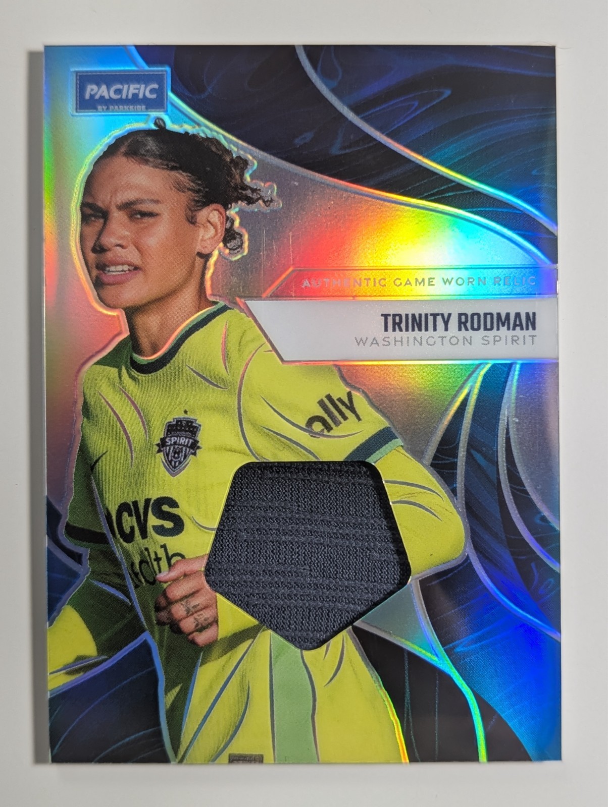 2025 Parkside NWSL Pacific Trinity Rodman Game Worn Relic QTY