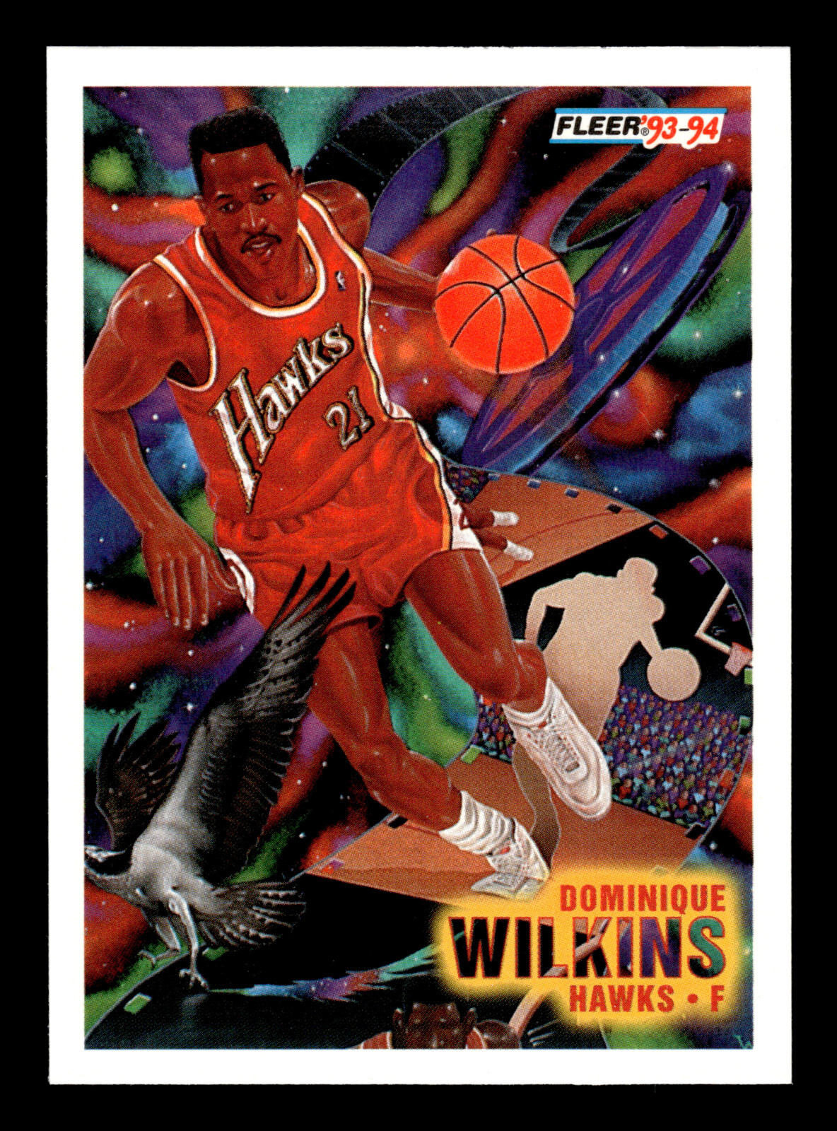 1993-94 Fleer Pro-Visions “Human Highlight Film” Dominique Wilkins #237 Hawks