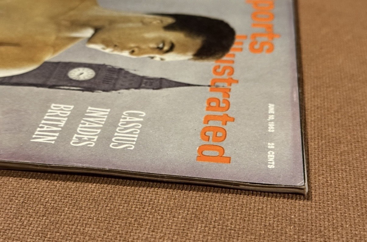Sports Illustrated June 10, 1963 Cassius Clay Muhammad Ali First Cover Label