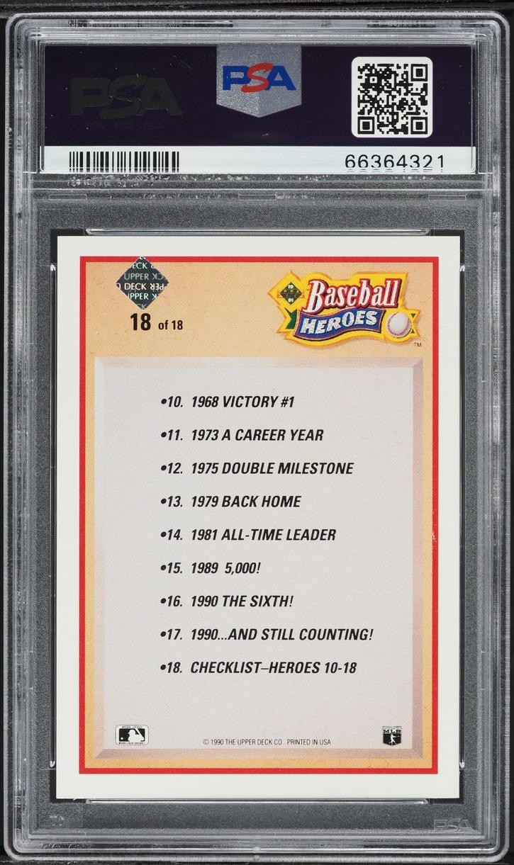 1991 Upper Deck Heroes Checklist Autograph Nolan Ryan #18 /2500