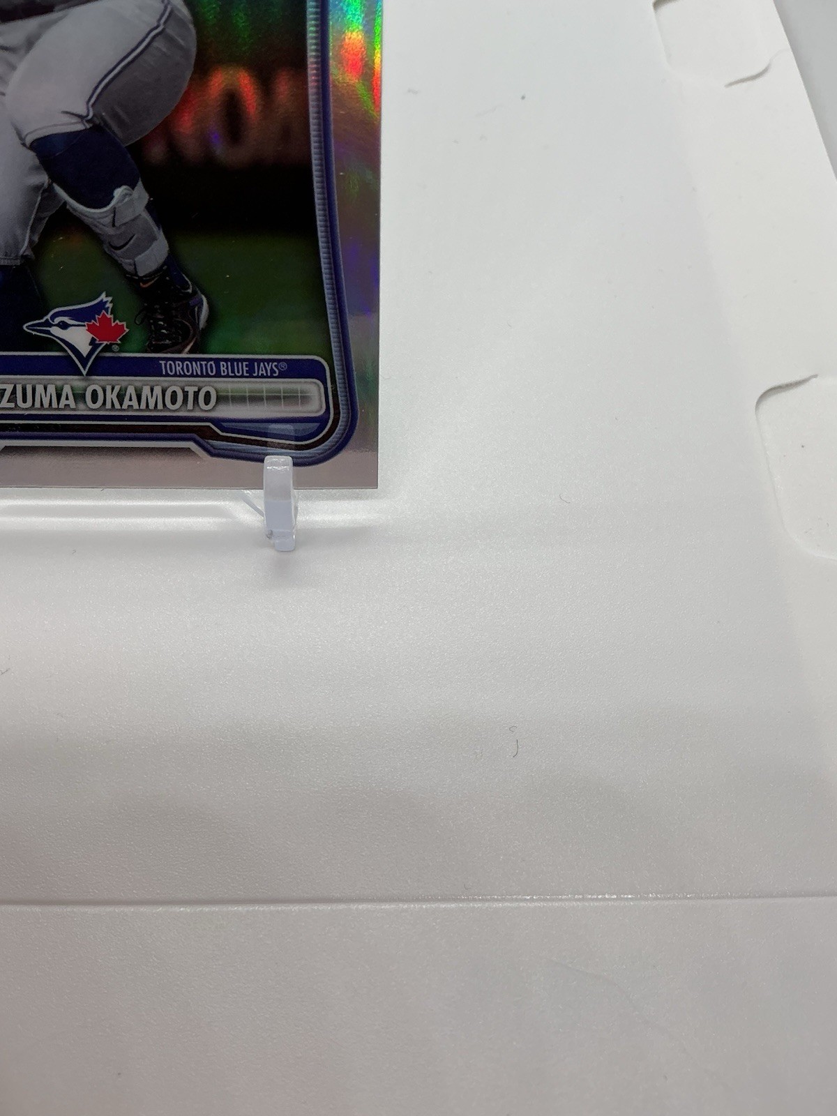 2026 Bowman Chrome Red Redemption Kazuma Okamoto RC Toronto Blue Jays #28