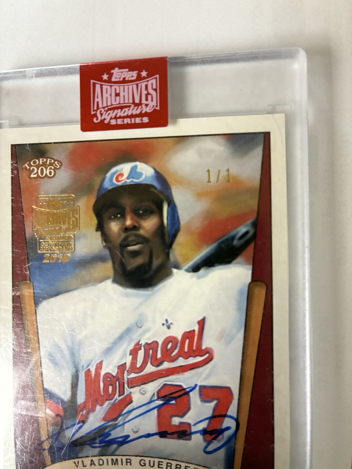 2019 Topps Archives Signature Series #206 Vladimir Guerrero Montreal Expos 1/1