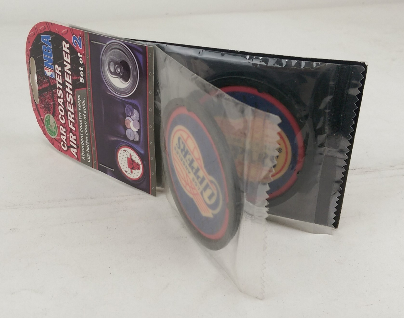 New NBA 2Pk Car Coaster Fresh Pine Scent Air Freshener Los Angeles Clippers