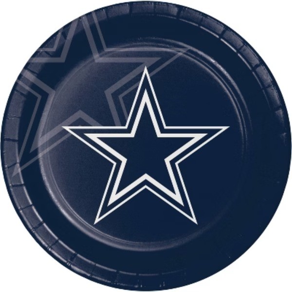 24ct Dallas Cowboys Football Paper Plates