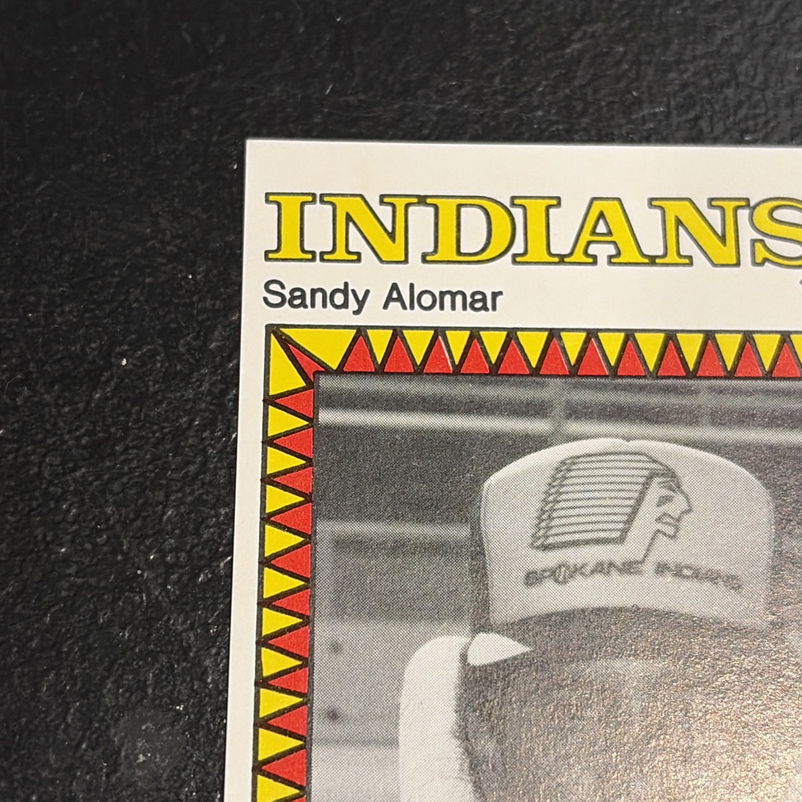 Sandy Alomar Jr 1984 Spokane Indians SGA Minor League Rookie Card RC 1st Card