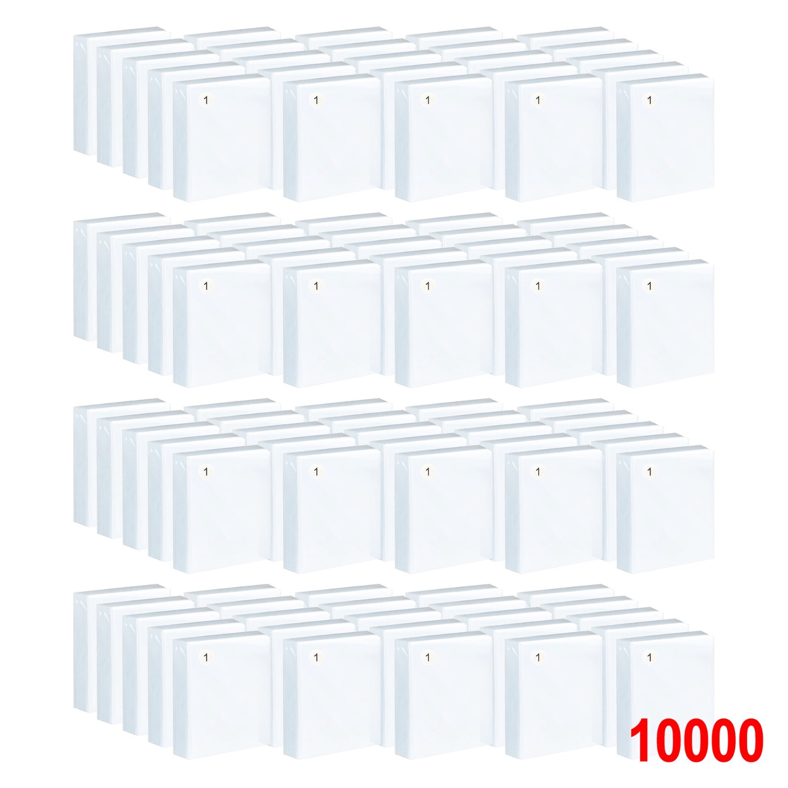 Numbered Soft Penny Sleeves for Sports & Trading Card Sellers 500, 1000, 5000