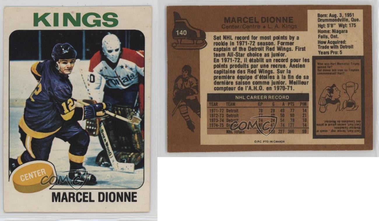1975-76 O-Pee-Chee Marcel Dionne #140 HOF 1pt9
