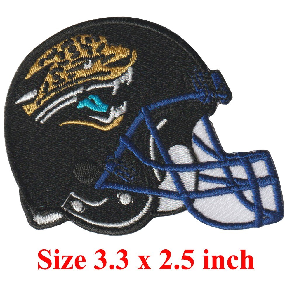 10 pcs Jacksonville Jaguars Helmet Logo Size 3.3 in x 2.5 in Sew Iron On Patches