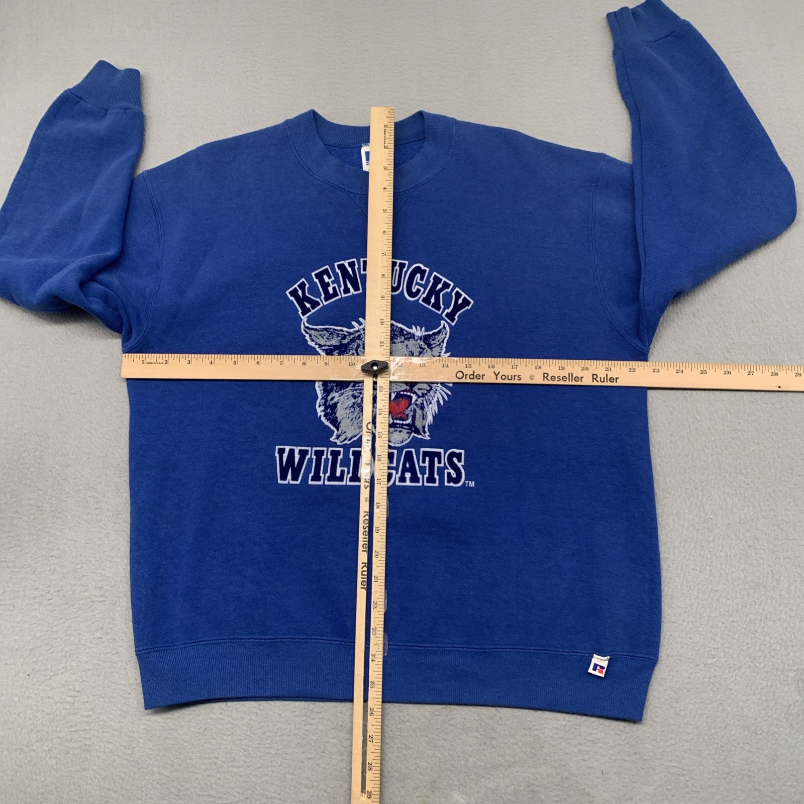 Vtg 90s Russell Athletic University Of Kentucky Wildcats Spell Out Sweatshirt L