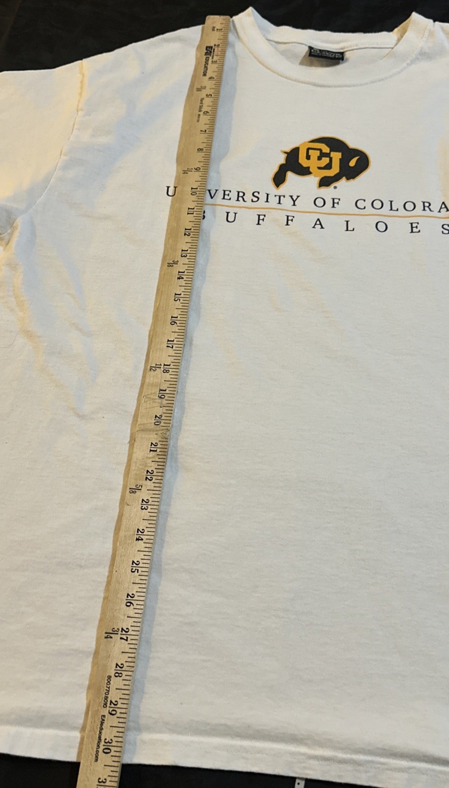 VTG Gear For Sports Colorado Buffaloes XXL White Team T-Shirt Big Cotton Y2K
