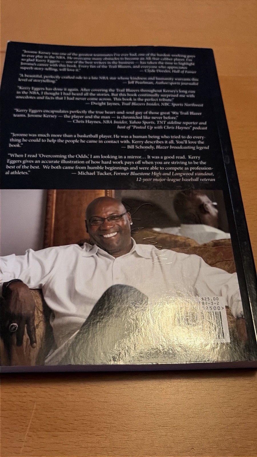 Jerome Kersey Overcoming The Odds Kerry Eggers Signed 1st Edition Book Trade PB