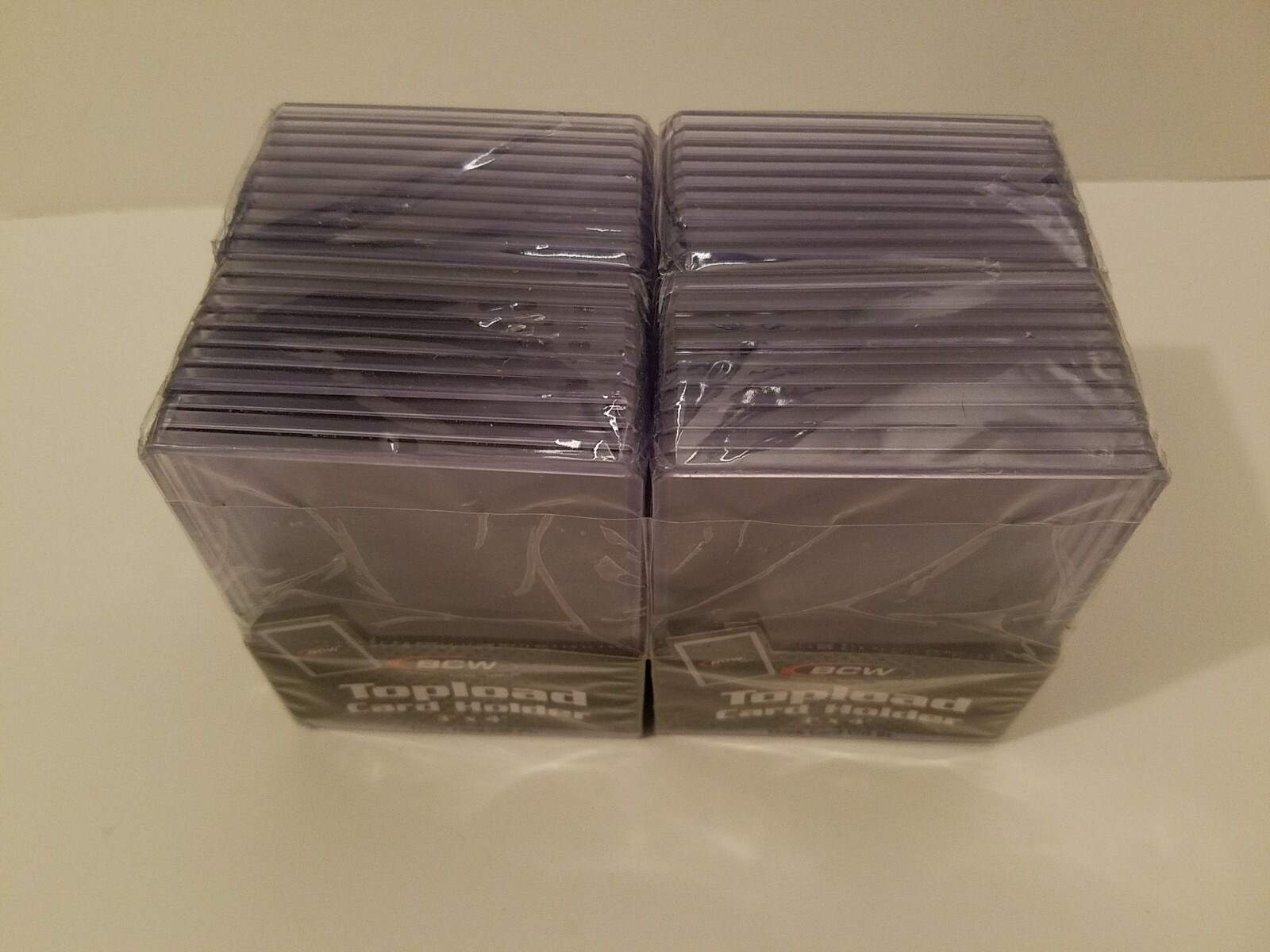 BCW 3×4 3.5mm Thick Card Toploaders 4 Packs of 10- up to 138pt Cards – 40 Total