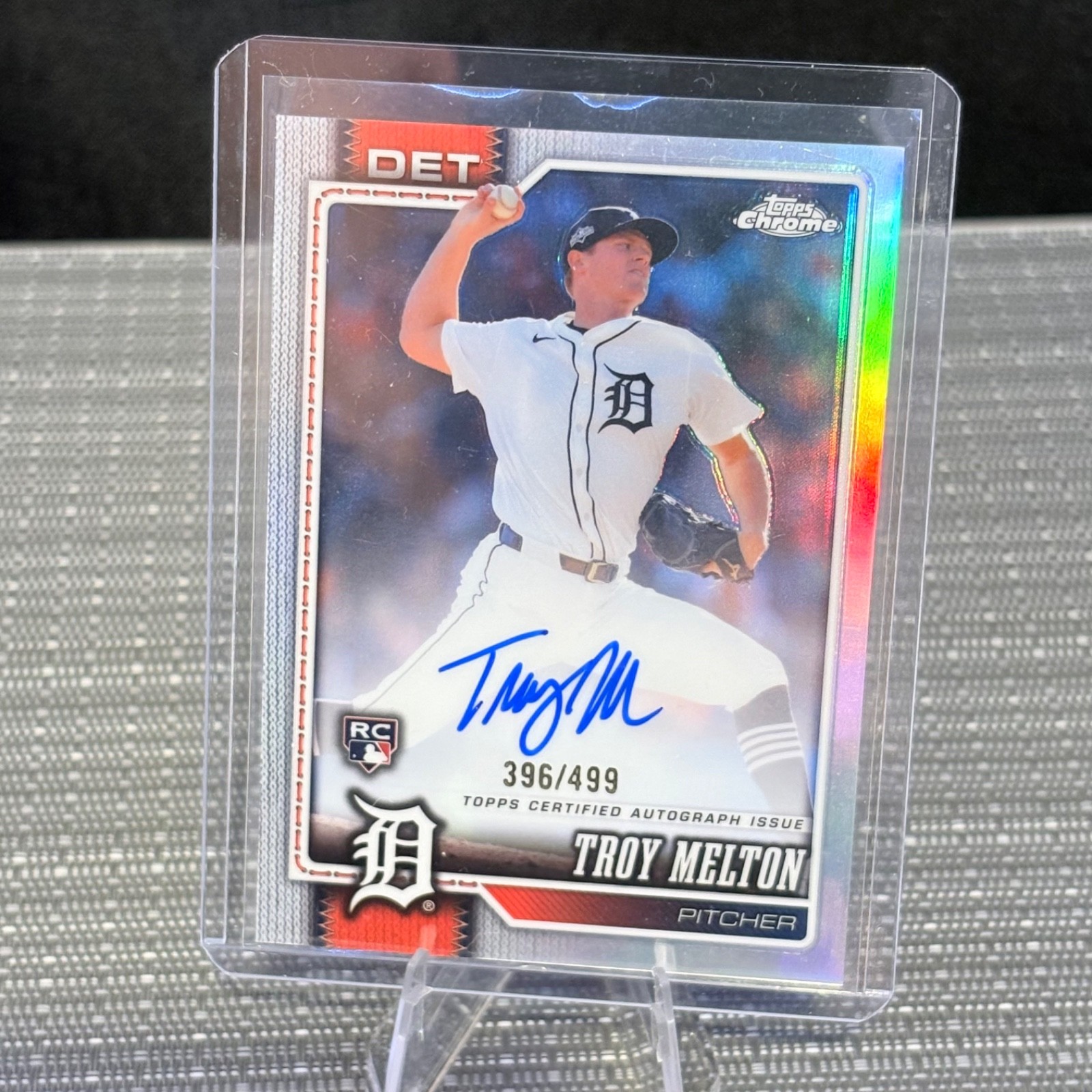 2026 Topps Chrome Baseball Troy Melton Rookie Refractor Auto /499 #RA-TME