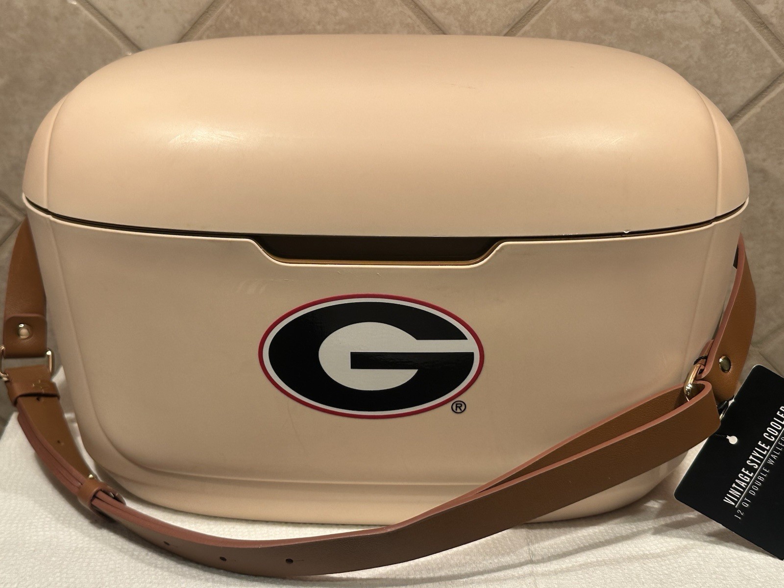 New The Memory Company Licensed NCAA Georgia Bulldogs 12 qt Vintage Style Cooler