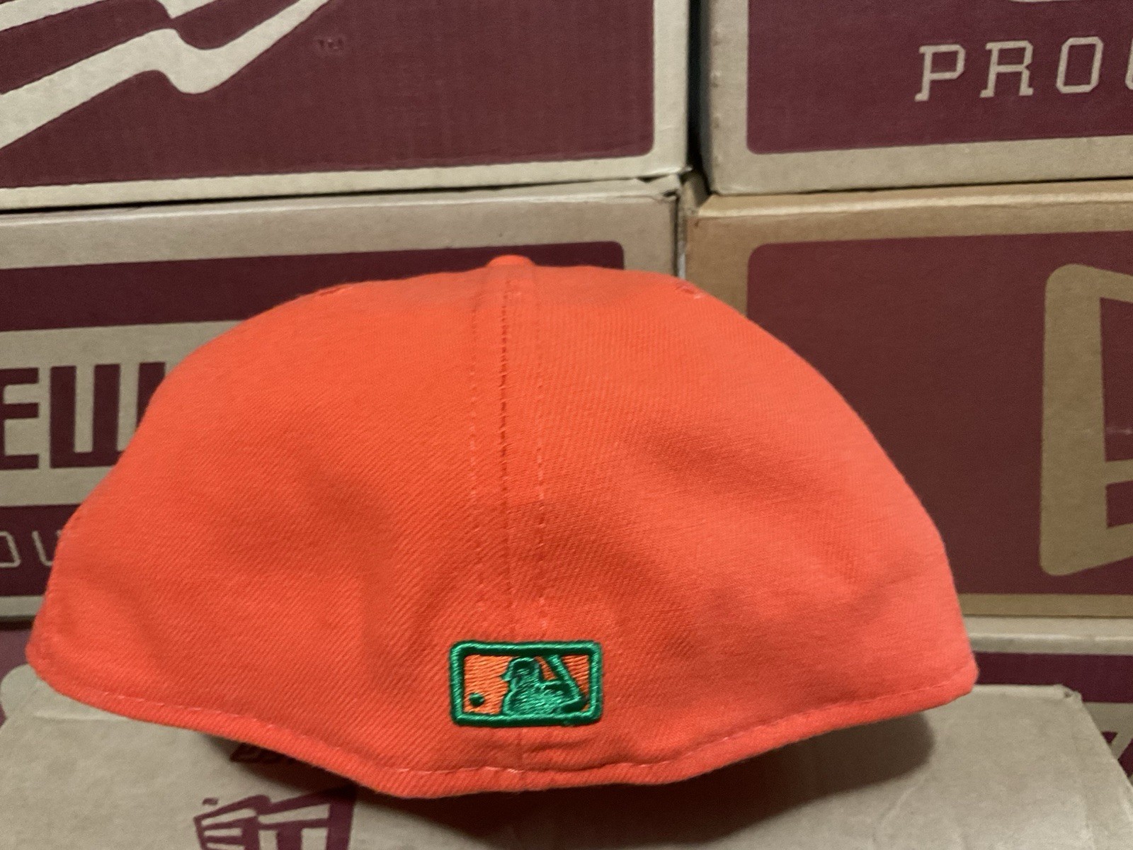 Vintage Yankees Orange Hat BIG SIZES 7 3/4, 7 7/8, 8 1/8, 8 1/2 New Era Cap NWT