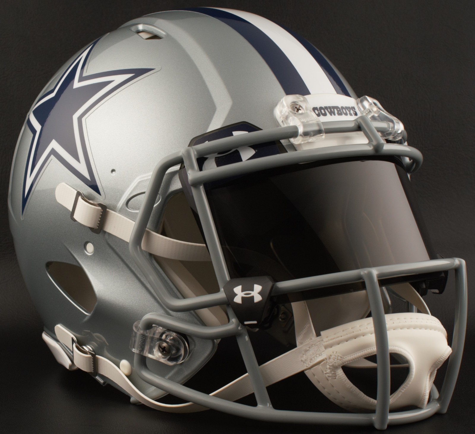 DALLAS COWBOYS NFL Authentic GAMEDAY Football Helmet w/ BLACK-TINT Eye Shield