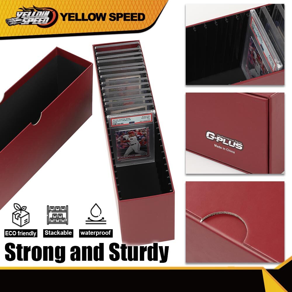 Slotted Graded Card Box For PSA Certified Slabs Storage Case MTG Pokemon