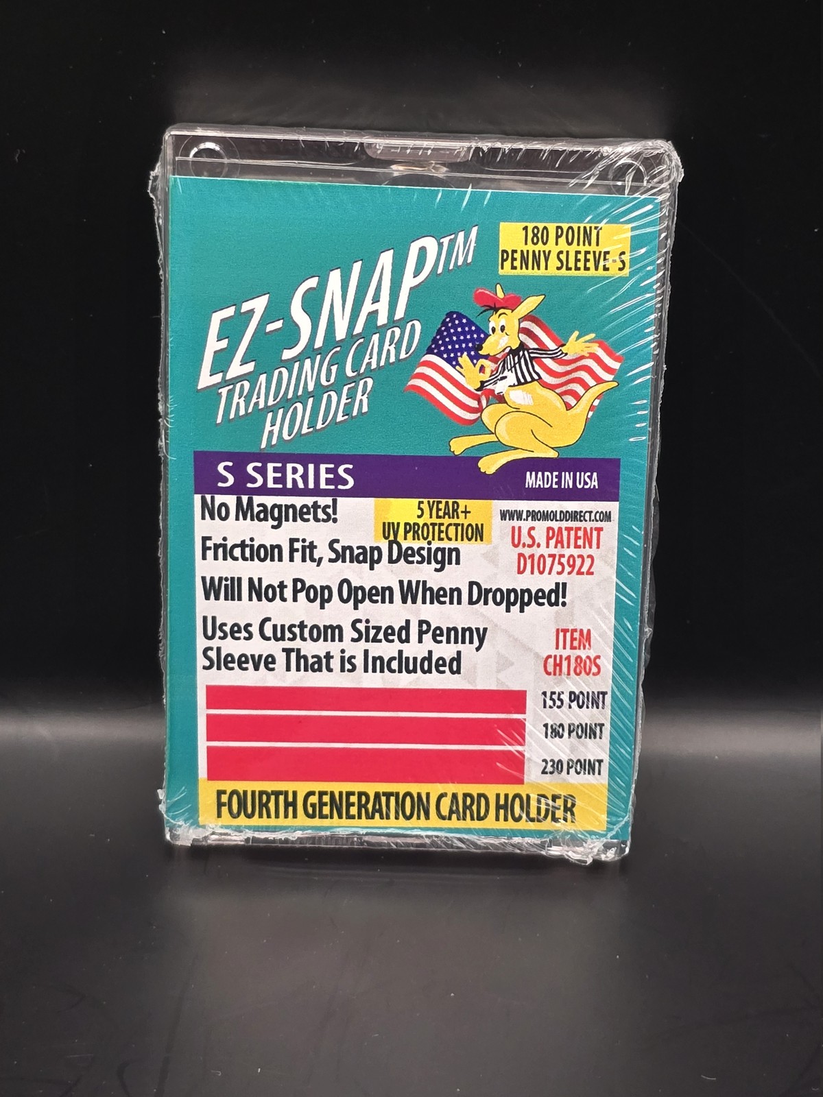 18x Pro Mold 180 Pt. 4th Gen EZ-Snap Card Holders S-Series with Sleeve – USA