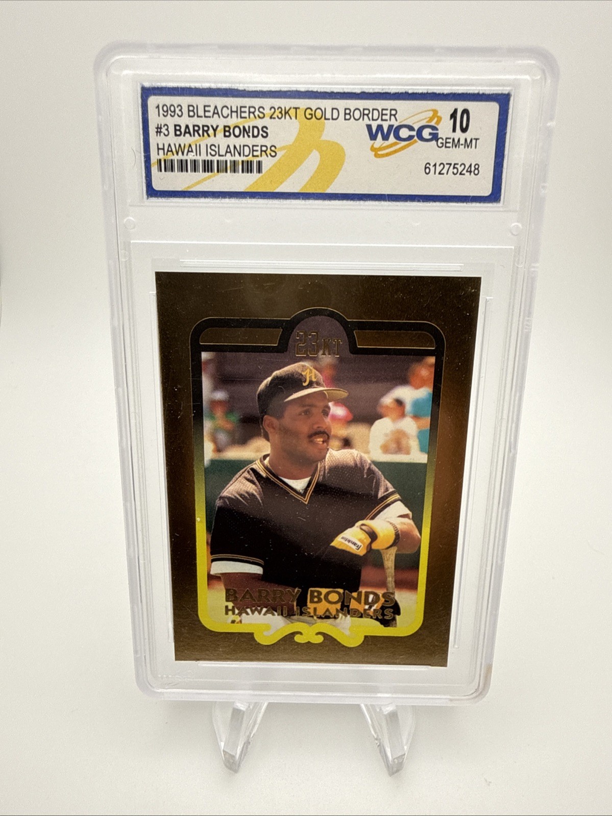BARRY BONDS 1993 Bleachers 23KT Gold Border Full Set of 4 – WCG 10 (Gem Mint)
