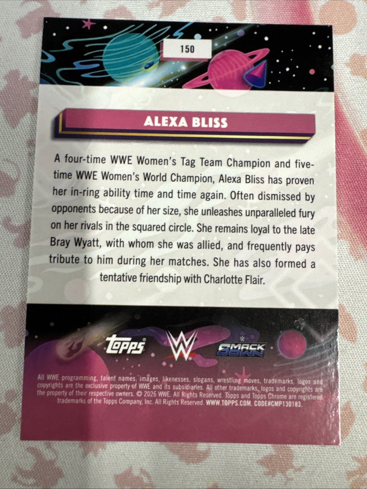 2026 Topps Chrome Cosmic WWE – Alexa Bliss – #150