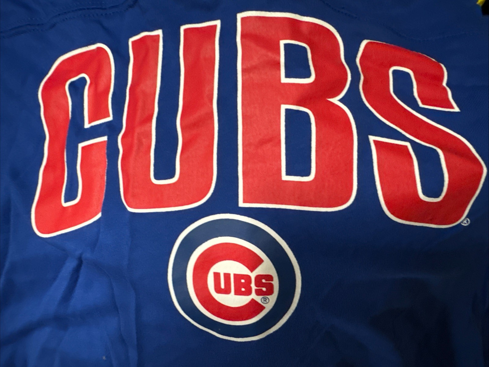 Chicago Cubs Women’s Blue Campus Lifestyle 100% Cotton T-Shirt 5 Sizes NEW