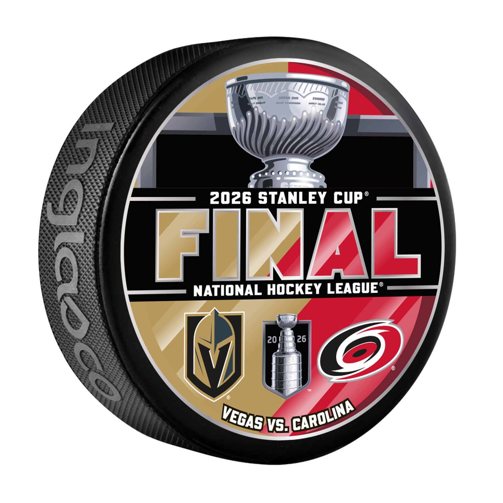 2026 Stanley Cup Finals Vegas Golden Knights vs Carolina Hurricanes Hockey Puck