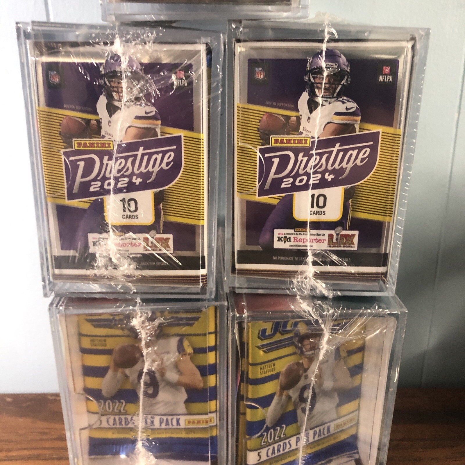 2025 NFL MJ Holdings Football Power Cube Sports Trading Cards NEW SEALED!