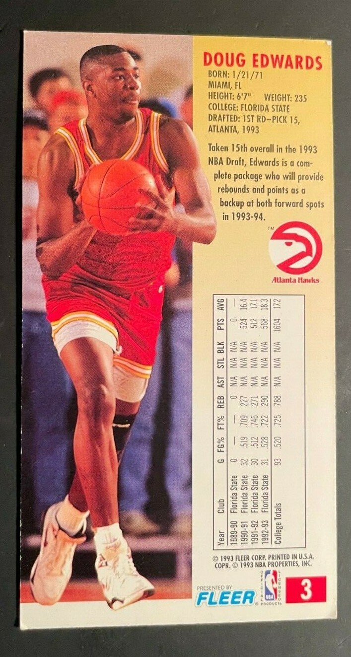 4 BASKETBALL OVER-SIZE CARDS 5 INCHES TALL FREE SHIPPING