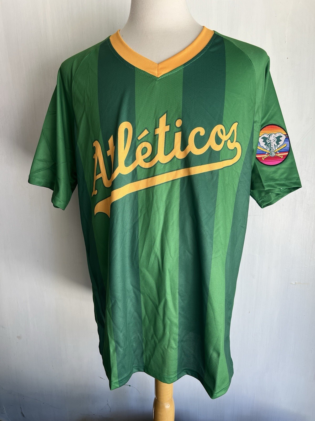 OAKLAND A’s Latin Hispanic Heritage LIMITED EDITION SGA 9/6/24 Futbol Jersey XL