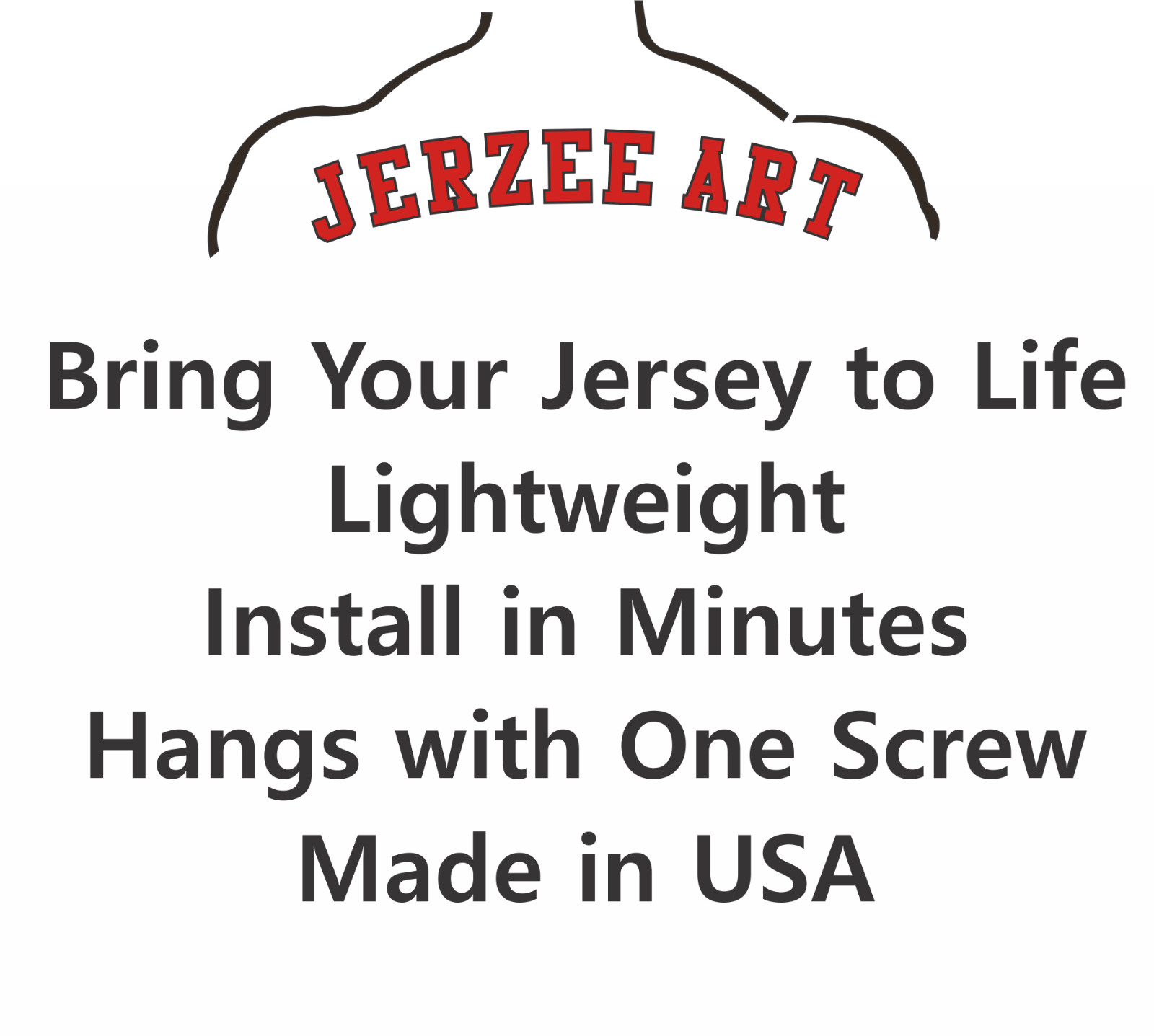 Premium Jersey Display, Wall Hanging Statue Display, Jersey Frame Alternative